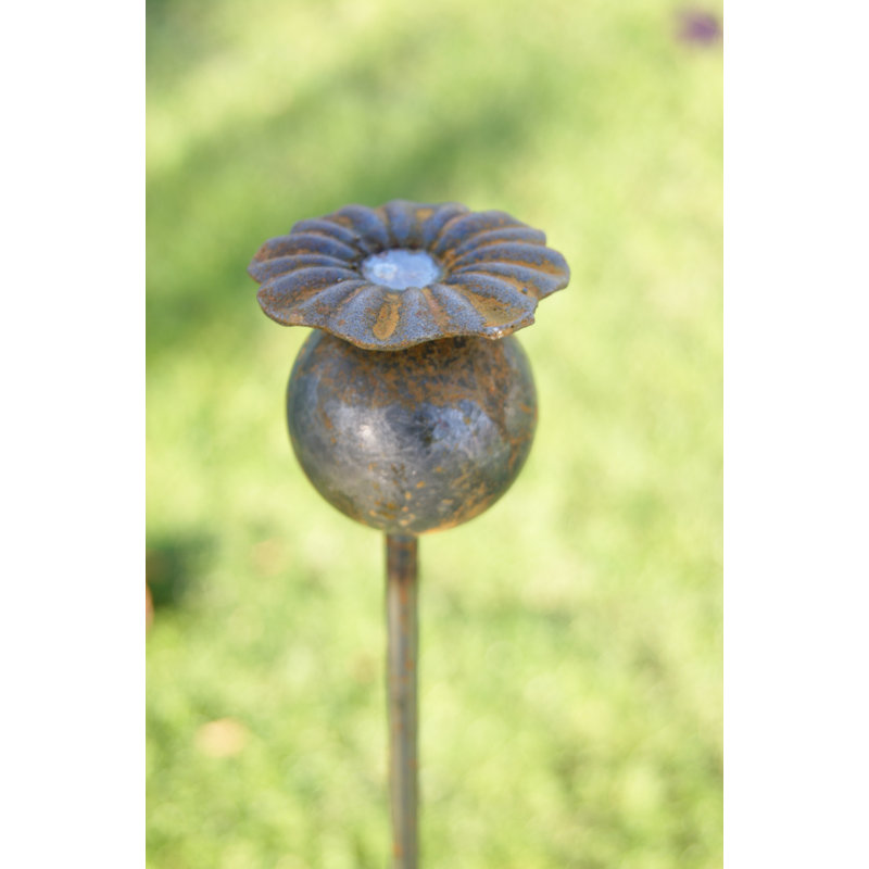 Poppy Poppy Head Garden Stake & Reviews Wayfair.co.uk